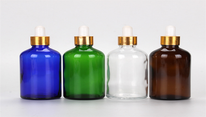 glass essential oil bottle