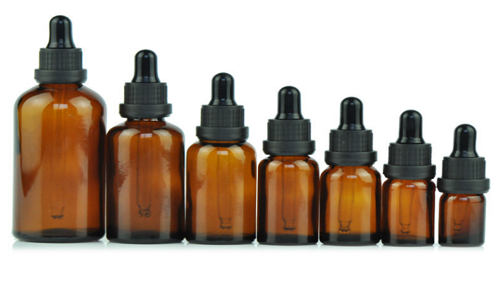 glass essential oil bottle